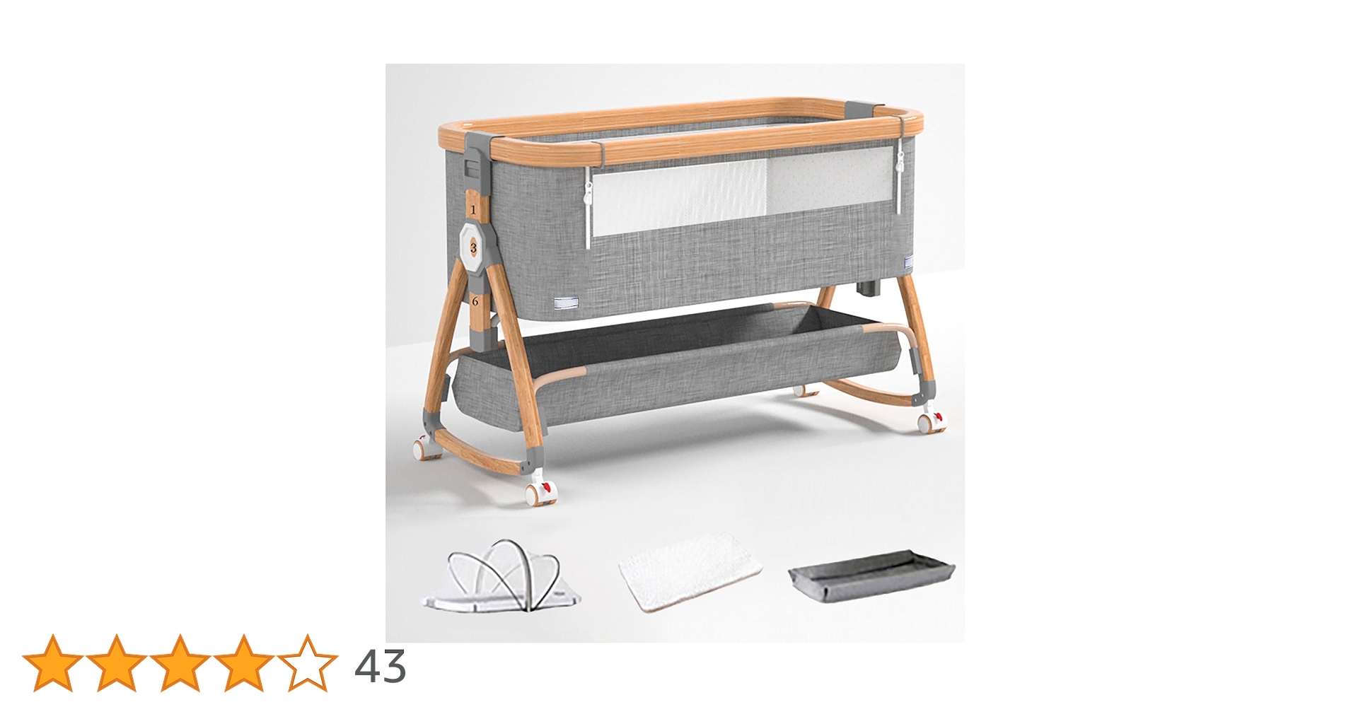 Amazon.co.jp: 新型 5IN1 ベビーベッド 折畳み可能 高さ6段調節