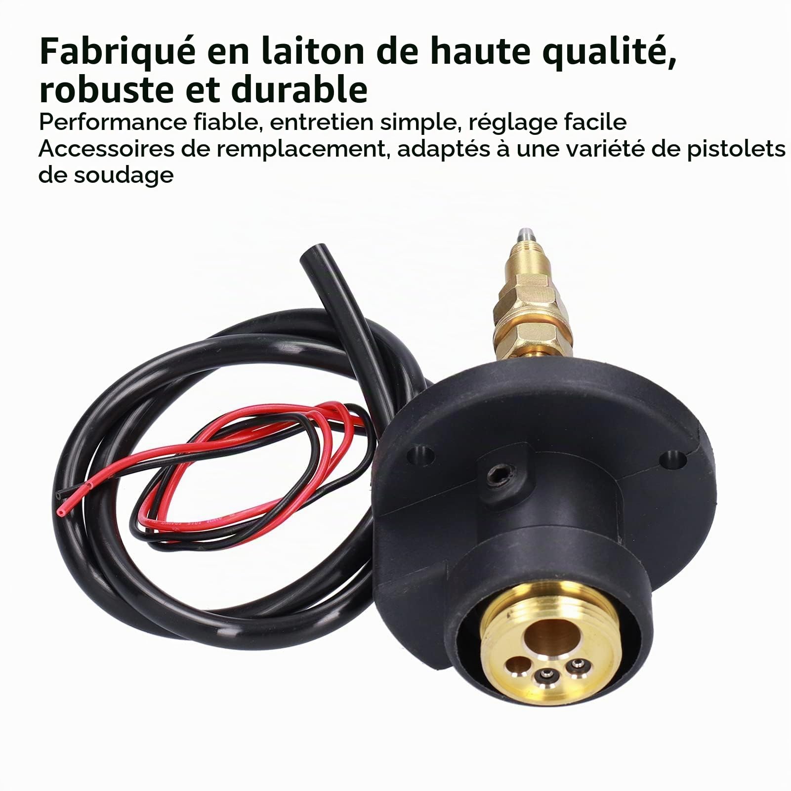 Kit de Conversion de Remplacement D'adaptateur de Connecteur Central en Laiton pour Prise de Panneau de Soudage MIG pour Pistolets de Soudage
