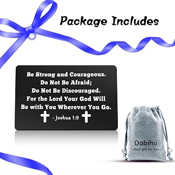 Religious Gift for Christian Inspirational Gifts Metal Wallet Card Bible Verse Gift Easter Prayer Gift Scripture Gifts Encouragement Gift Graduation Christmas Birthday Gift for Friends Coworker