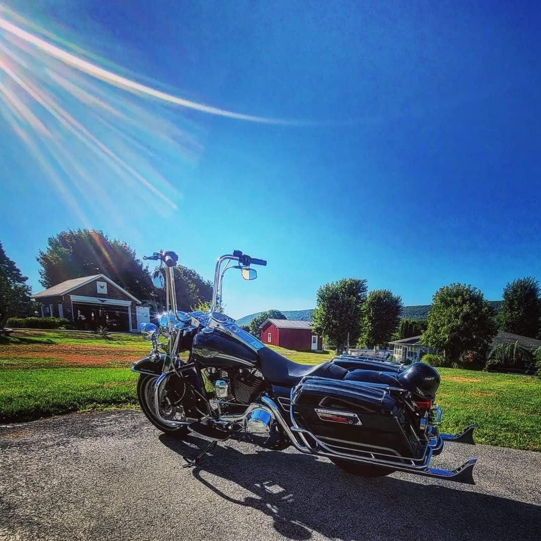 SHARKROAD 36 Inch Fishtail Exhaust for Harley Davidson 2009-2016 Touring Models-HDFT-3695C