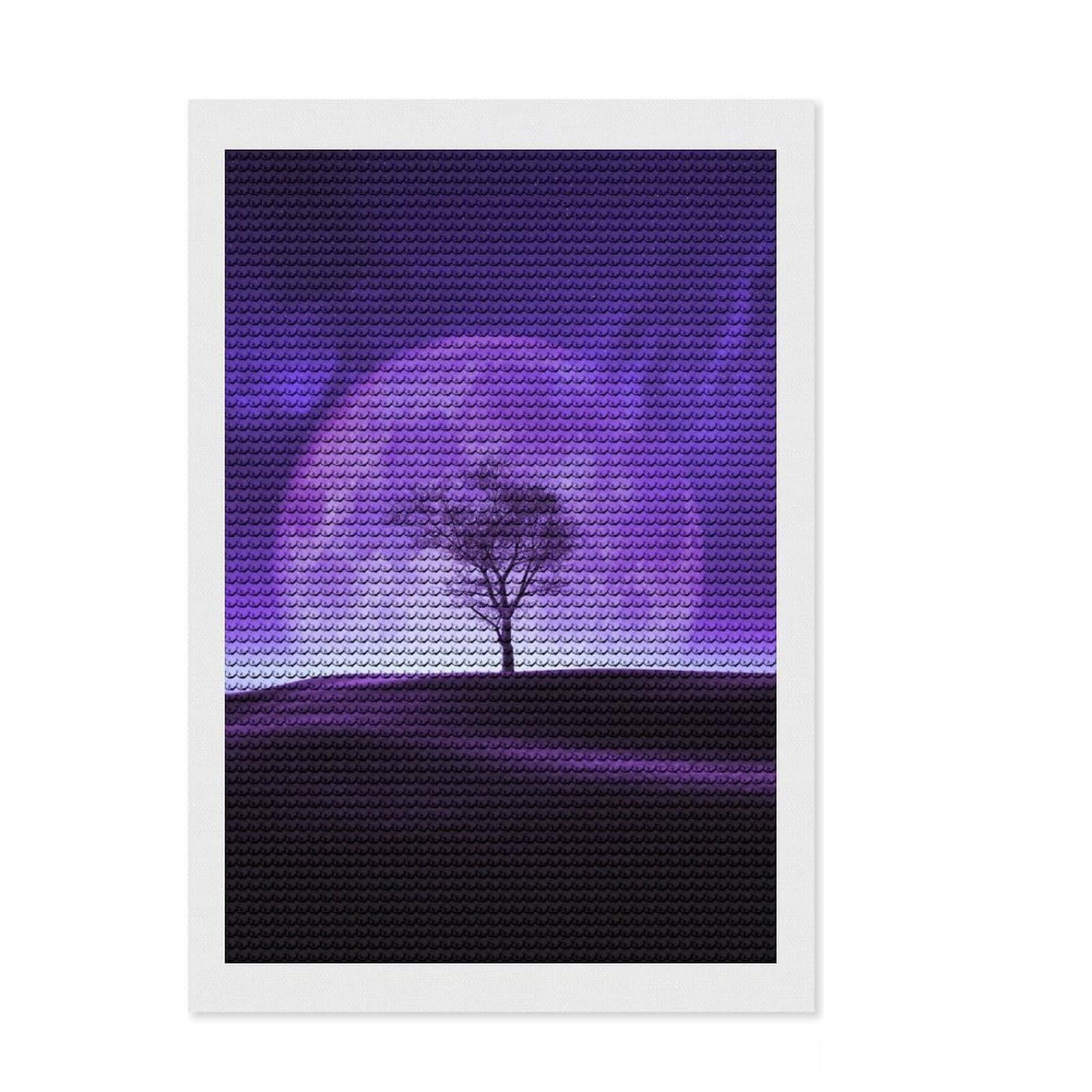 Junmoney Ambition Round Drill Diamond Painting 8"x12", for Teens, Good for Quiet Evenings, Aesthetic Room Decor, Holiday Gift Idea