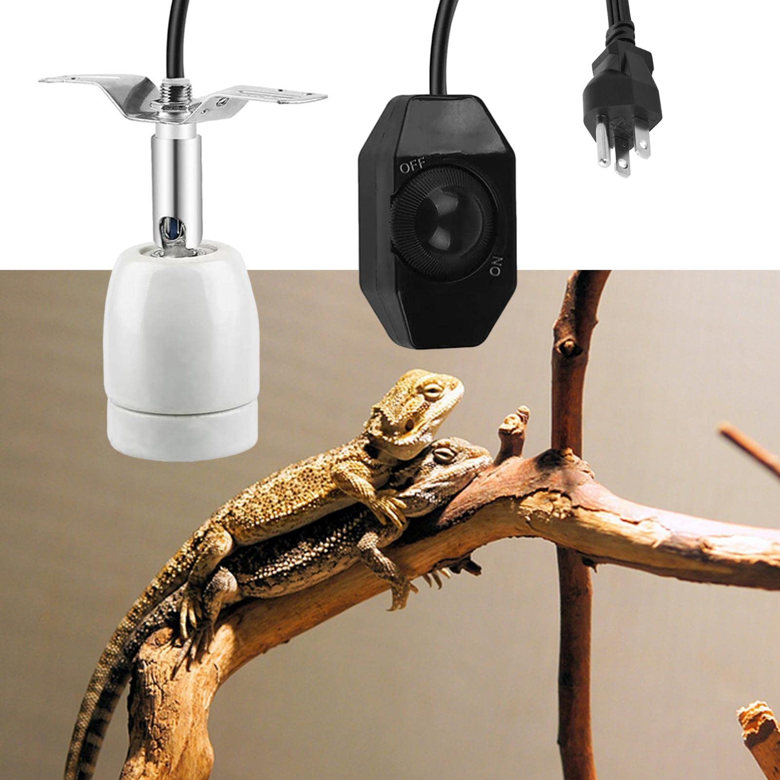 Amazon.co.jp: ヒートランプソケット, 300W 360°回転ヒートライト 