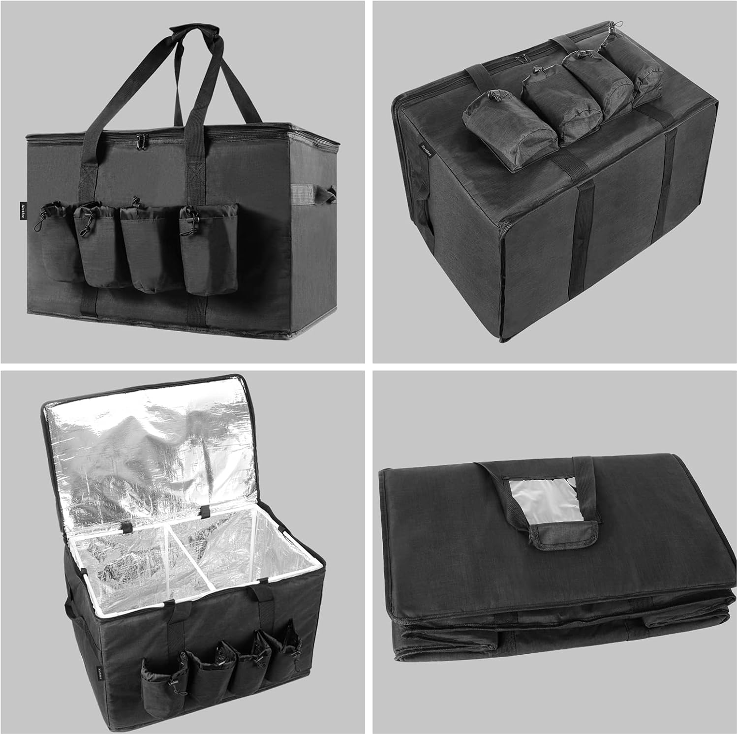 Buy SelfStanding Insulated Food delivery Bag with Cup Holders/Drink