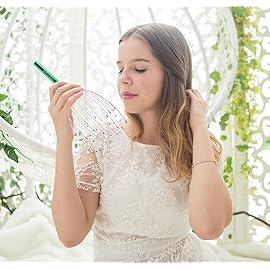 USAGA 28 Fingers Head Scratcher, Head Massager, Scalp Massager for Scalp Body Relaxing (Green)