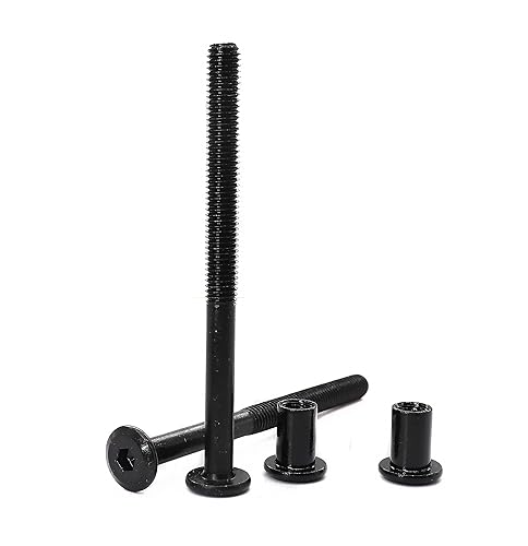 binifiMux Paquete de 10 tornillos de conexión M8 de 3.937 in avellanados para conexión de muebles