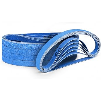 Pack of 30 Sanding Belts 10 x 330 mm Grit 60/80/120/240/400
