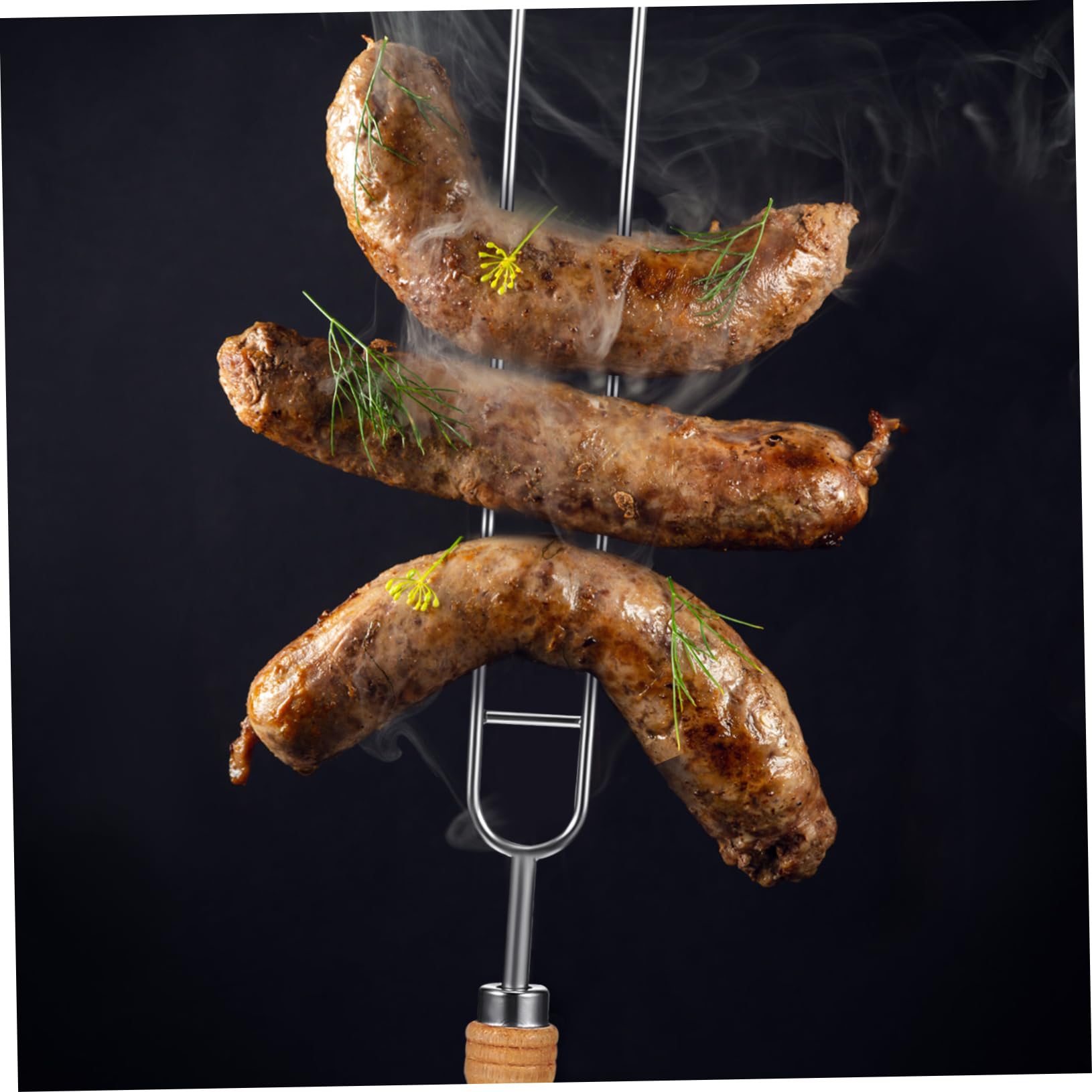 Set Di Spiedini Per Barbecue in Acciaio Inox A Doppia Testa Per Grigliare E Arrostire.