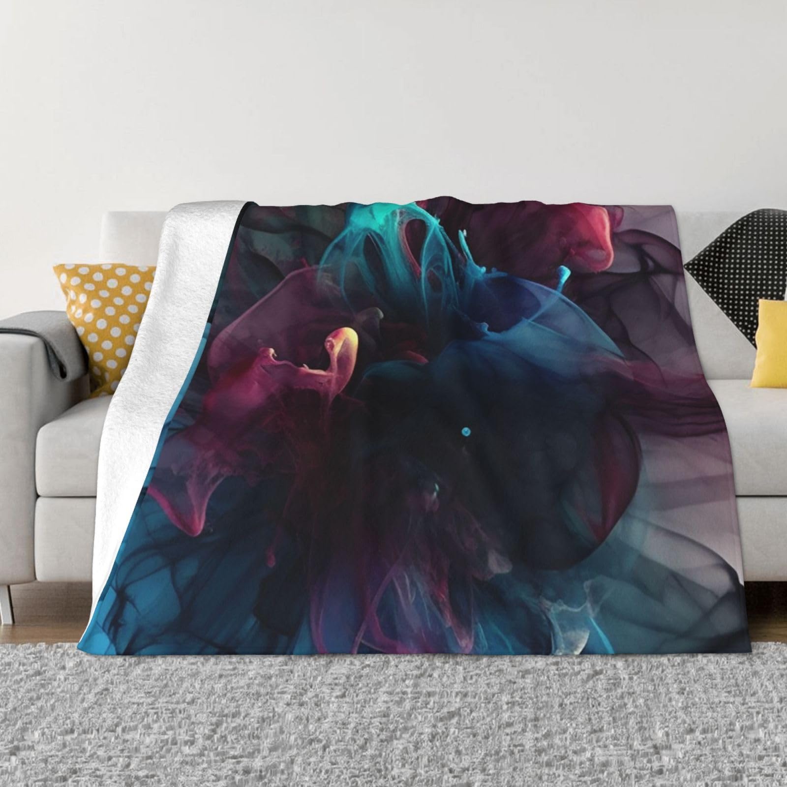 Couverture en flanelle confortable en micro-polaire douce pour décoration lit