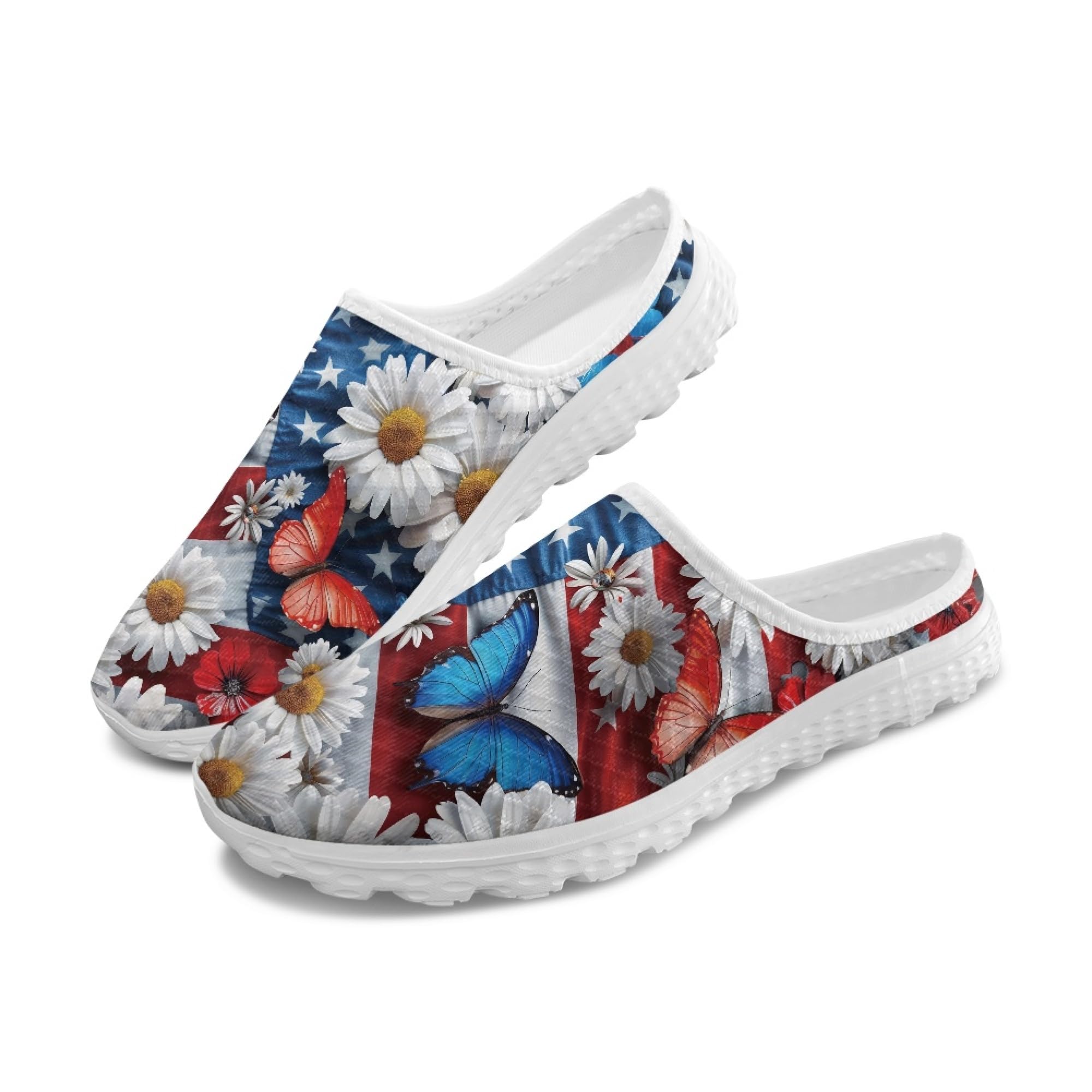 Flats for Women Water Shoes Womens Mules Slip On Mesh Barefoot Shoes Lightweight Closed Toe Slide Aqua Socks Flats-image-40