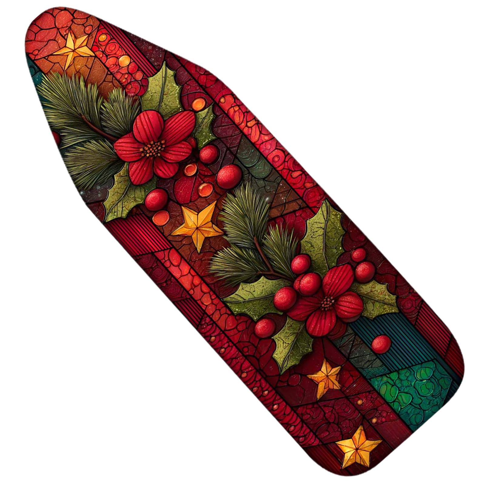 Nuxovilar Winter Poinsettia Border Peel Stick PVC 3.94x16.4Ft