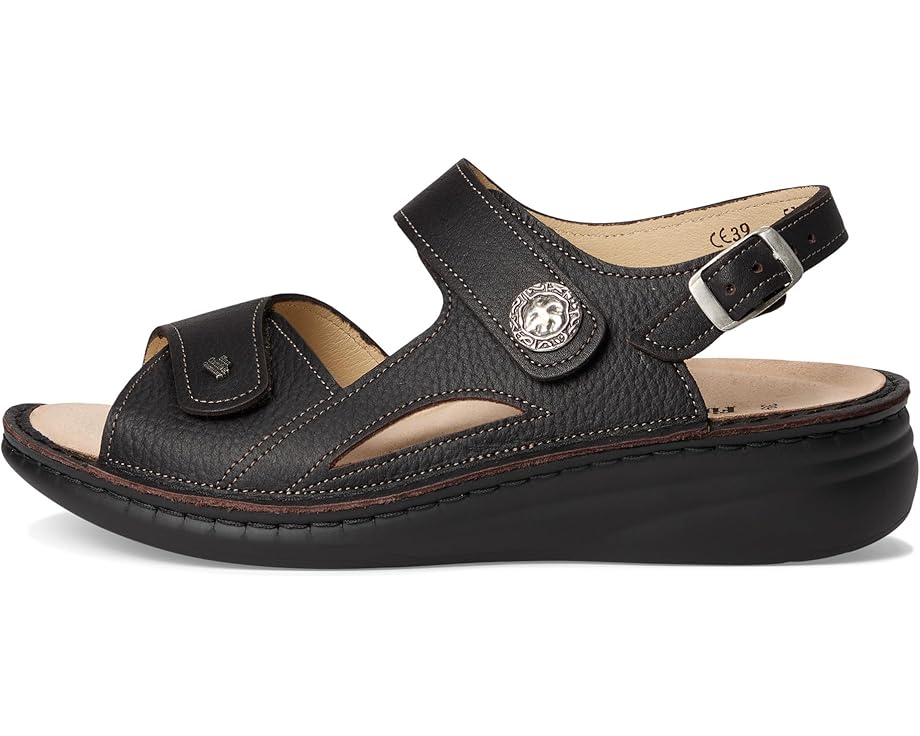 Finn Comfort Barbuda Darkbrown Grass - Left View