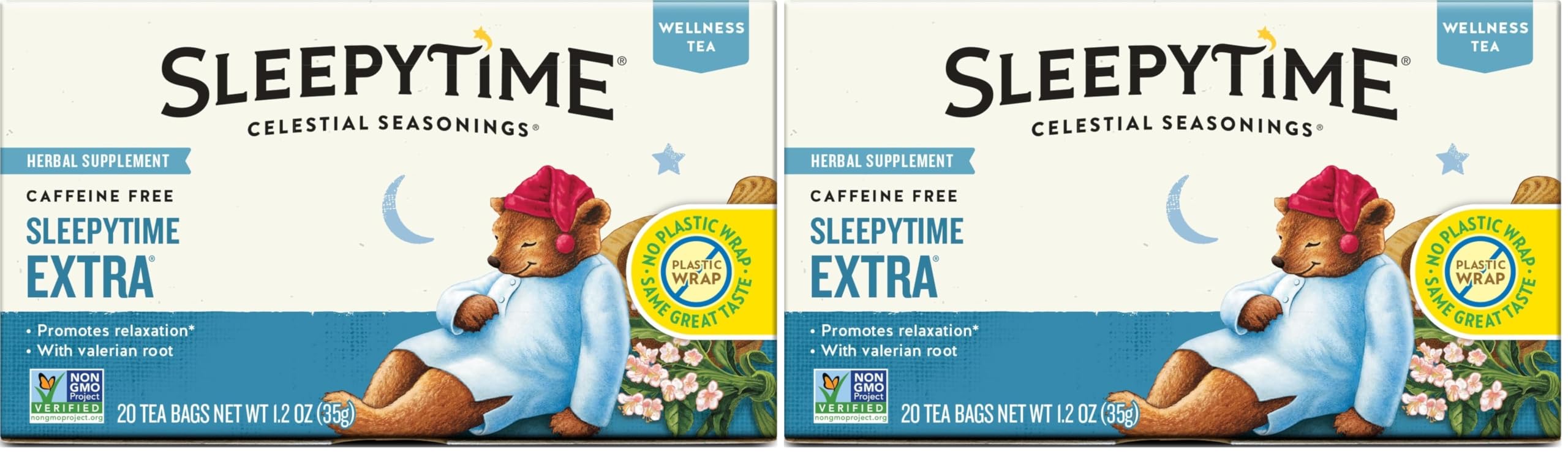 Celestial Seasonings Sleepytime Extra / 20 Count (Pack of 2) / 1 Herbal
