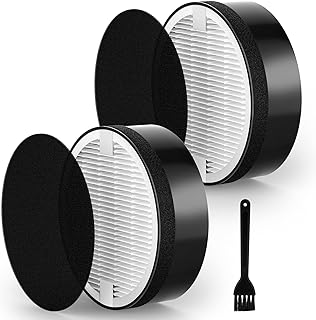 LV-H132 Replacement Filter Compatible with LEVOIT LV-H132 Air Puri-fier Replacement Filter, 3-in-1 H13 True HEPA Filter High-Efficiency Activated Carbon Filter, Part # LV-H132-RF, 2 Pack