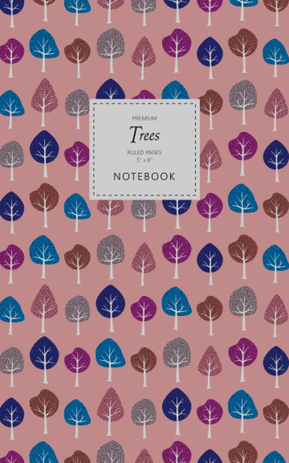 Quick Witted Coconut Trees Notebook - Ruled Pages - 5x8 - Premium (Coral)