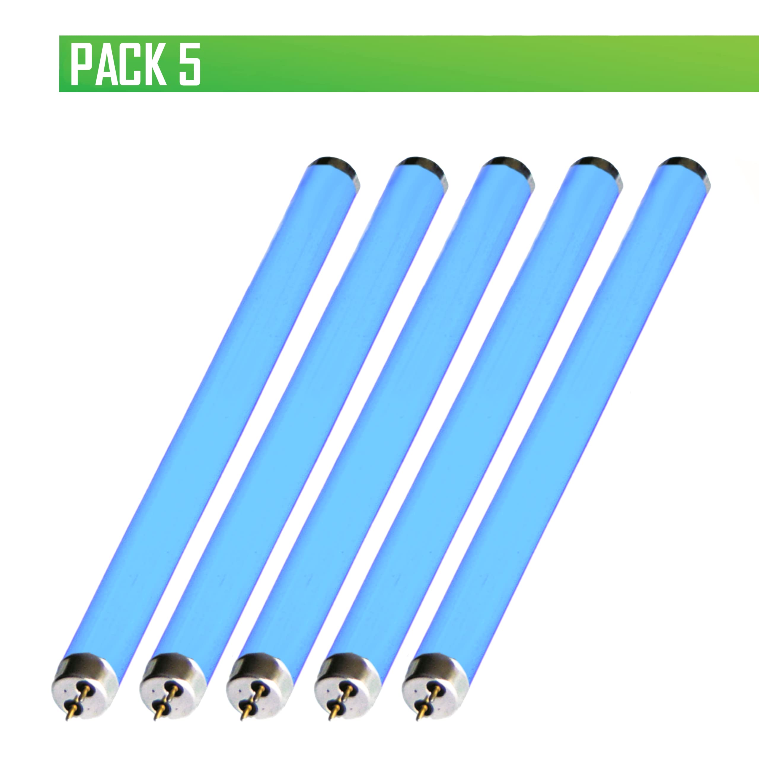 CLAR - Neon Anti-Mosquito and Insect Lamp, Neon Mosquito Killer Lamp, 15 W, 43.7 x 2.5 cm (Pack of 5), Pack 5, 15 Watts T8 - Image 2