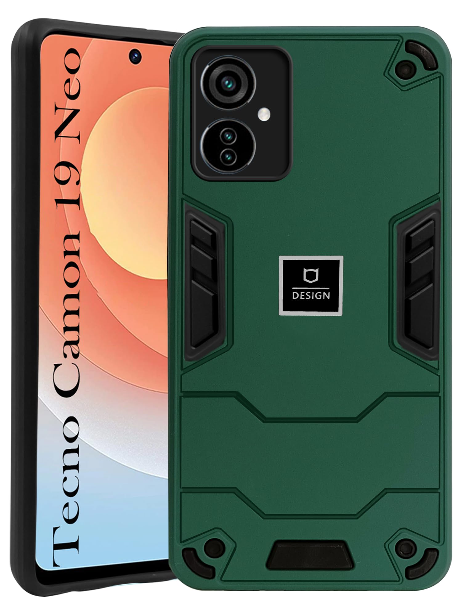 Jkobi Back Cover Case for Tecno Camon 19 Neo (Lightweight Hybrid Shockproof Polycarbonate| Slim Green) (B0CHSBJVSV) Amazon Price History, Amazon Price Tracker