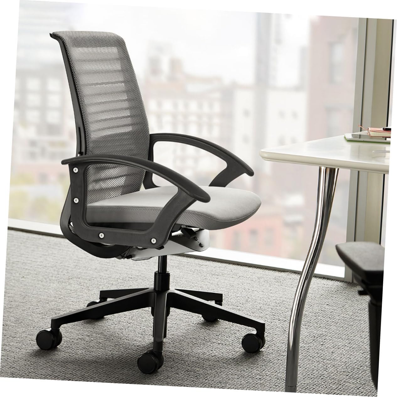 Veemoon 4Pcs Sturdy Arm Rest Replacements for Chairs Fit Professional Chair Armrest Parts Comfortable Grip Design for Home and Office Use