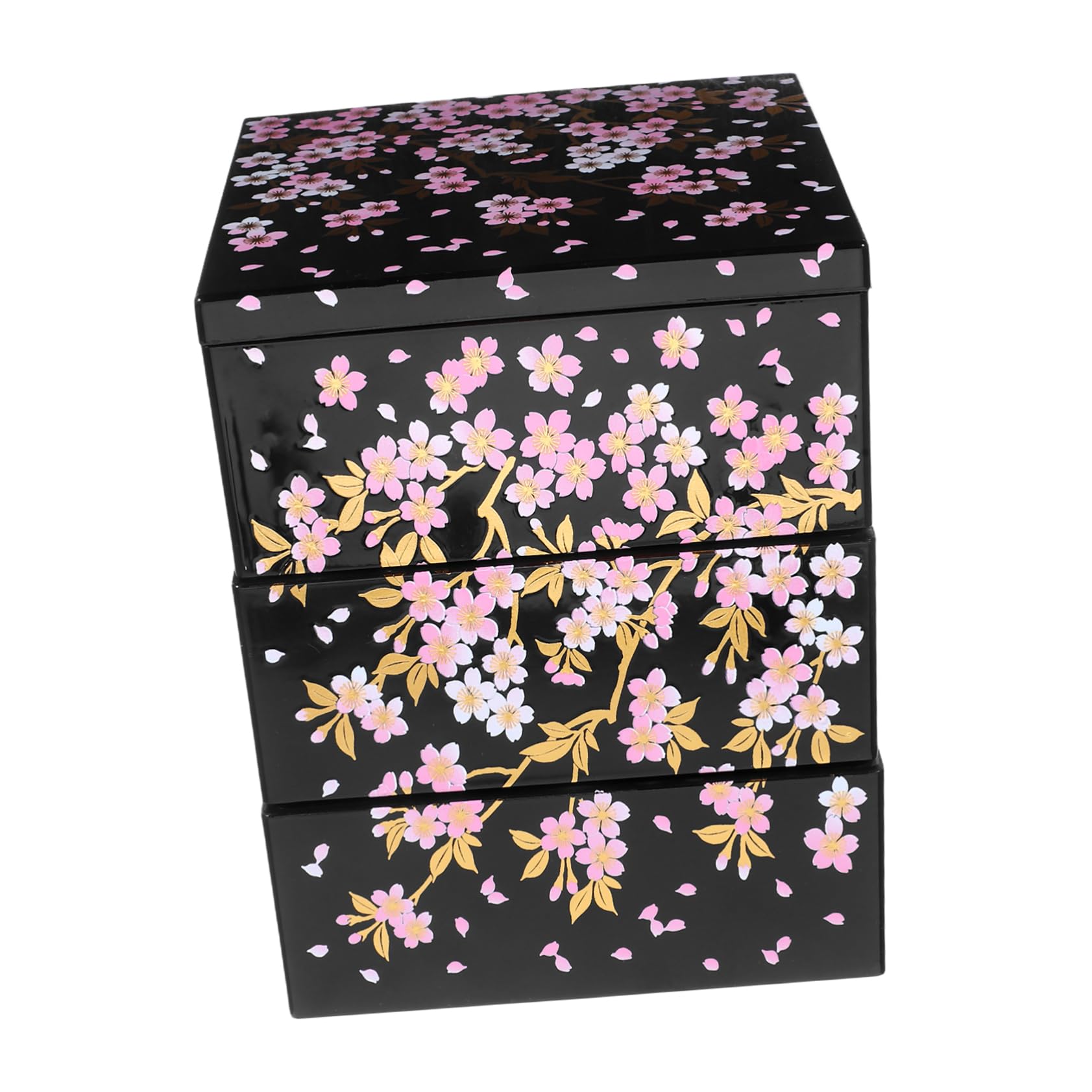 Cabilock Caja De Sushi De Con Diseño De Flor De Bandeja De Sushi Elegante Para Guardar y Servir Casa y Picnics