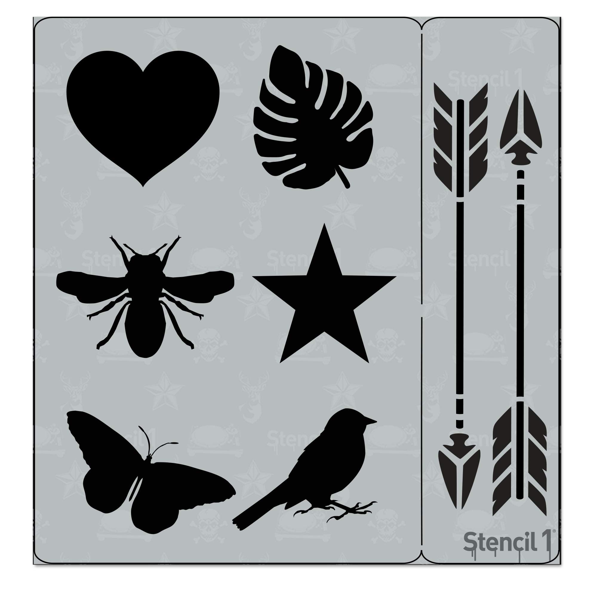 Pochoir journal réutilisable Stencil1 anti-bavure pour peinture et scrapbooking