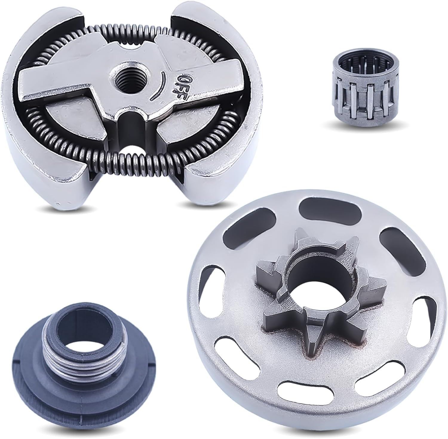 325"-7T Clutch Drum Kit for Husqvarna 435 435E 440 440E Chainsaw with Clutch Bearing Worm Gear Replacement Part Fit Jonsered CS2240, CS2240S Chainsaw Replace 505441501, 544212402