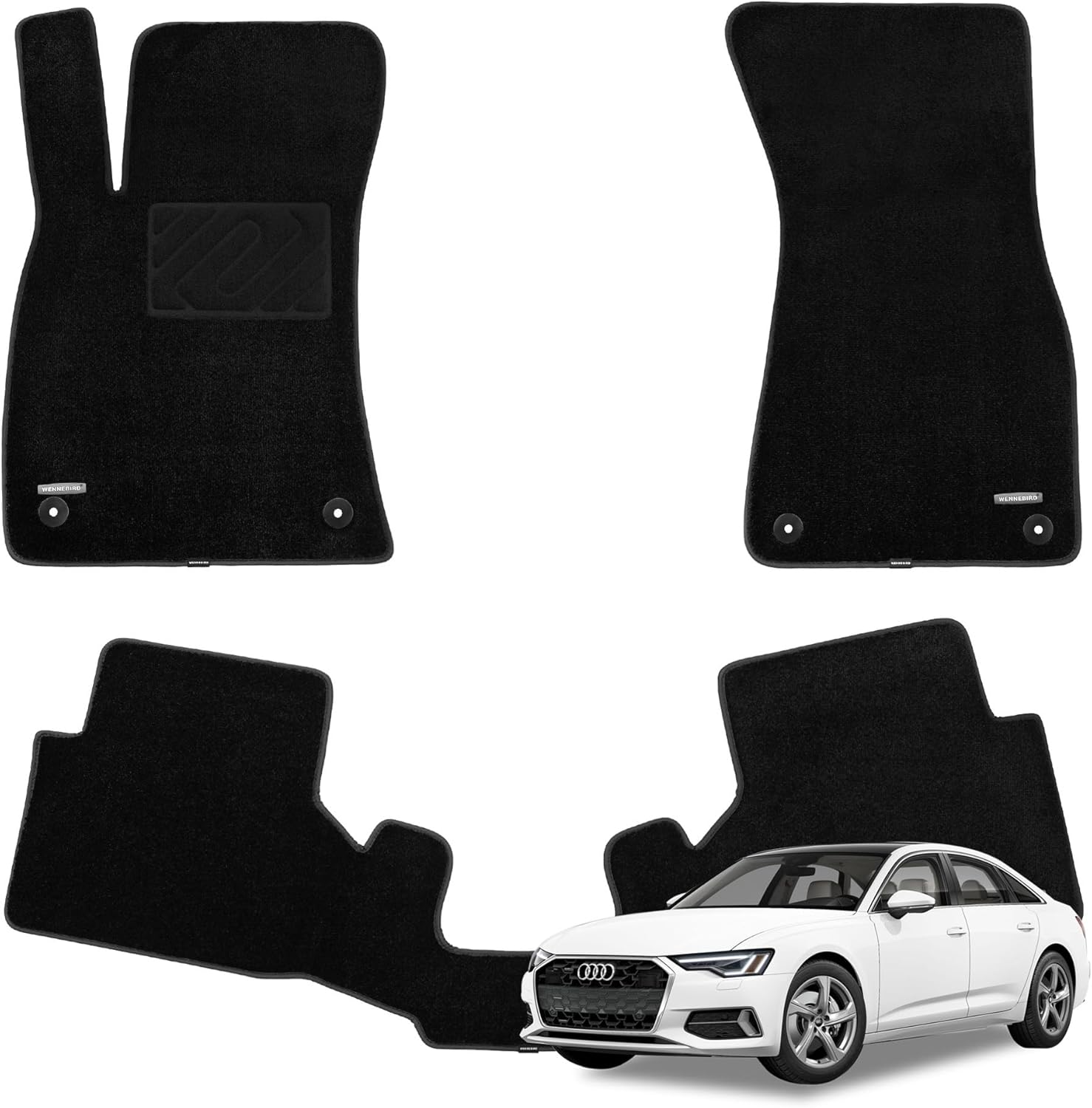 WENNEBIRD Superior Carpet Floor Mats for 20192024 Audi A6