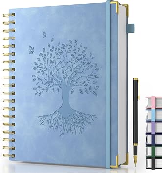 Smarpau Notebook B5, 240Pages Hardback Wirebound Spiral Notebooks