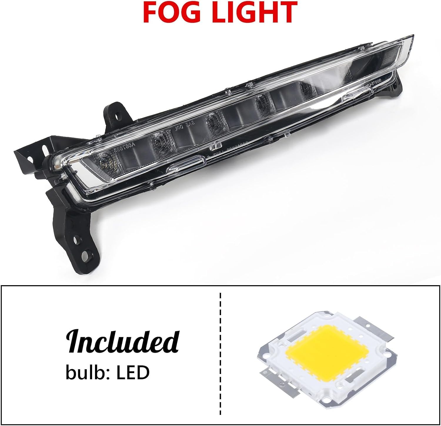 Huray Fog Light for Lincoln MKZ 2017 2018 2019 2020 OE Front Bumper Lamp Day Time Running Light Replacement (Passenger Side (Right))