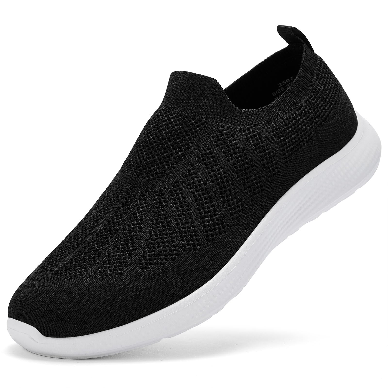 Puxowe Sneaker Damen Slip On Freizeit Laufschuhe Memory Foam Bequeme Sportschuhe für Walking Jogging