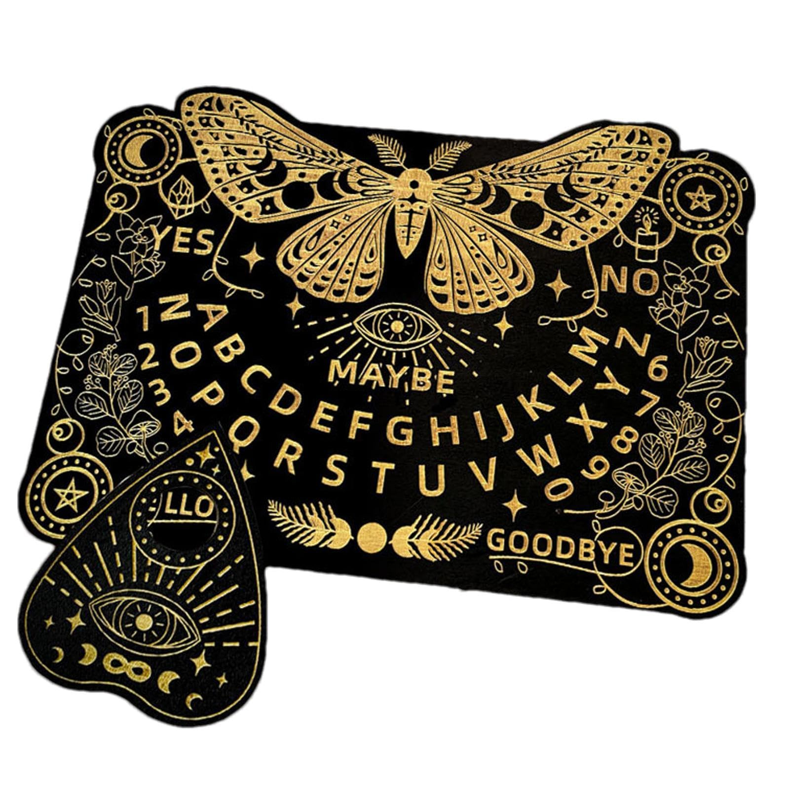 Talking Spirit Board | Board Games Spirit Board,Divination Tools Message Board with Planchette & Instruction, Party Games Altar Supplies Kit