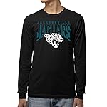 Junk Food Clothing x NFL - Jacksonville Jaguars - Bold Logo - Unisex Adult Long Sleeve T-Shirt for Men and Women - Size Small