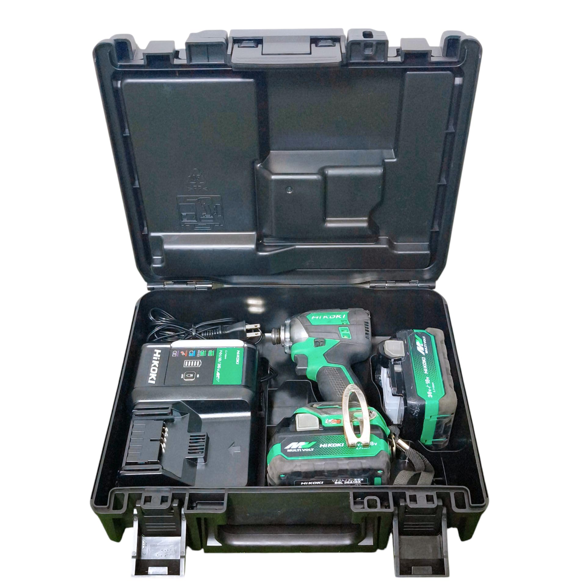ハイコーキ - s25g-686k【中古】HIKOKI ハイコーキ　コードレスインパクトドライバ　WH18DC　18V　バッテリ×1　充電器　ケース付き　ブラック Amazon.co.jp: HiKOKI(ハイコーキ) 18V 充電式 インパクト