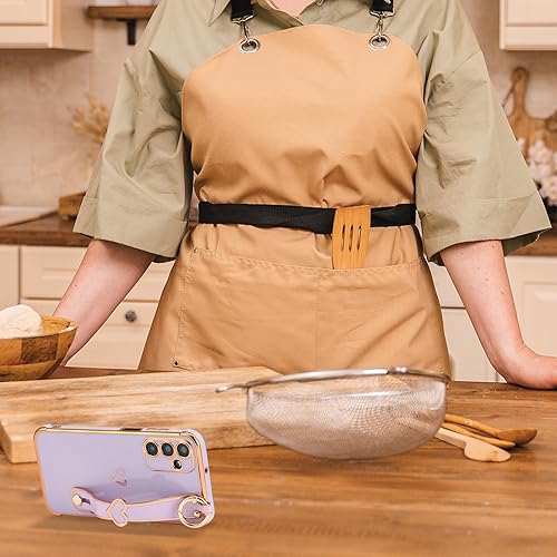 Vista 176 de ZTOFERA Funda para Samsung Galaxy S22 Plus 5G con correa para la muñeca, bonito borde chapado de lujo, patrón de corazones de amor para niñas y Azul