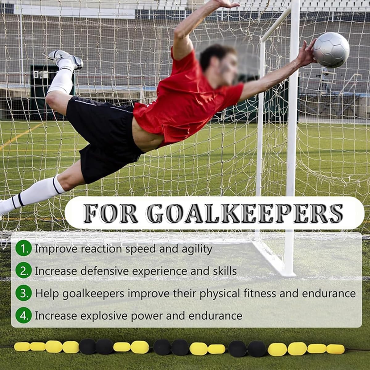 Rebote de entrenamiento de fútbol con base llena de agua | Deflector para ejercicios de reflejos y habilidades | Ayuda para entrenador y jugador de 4 m