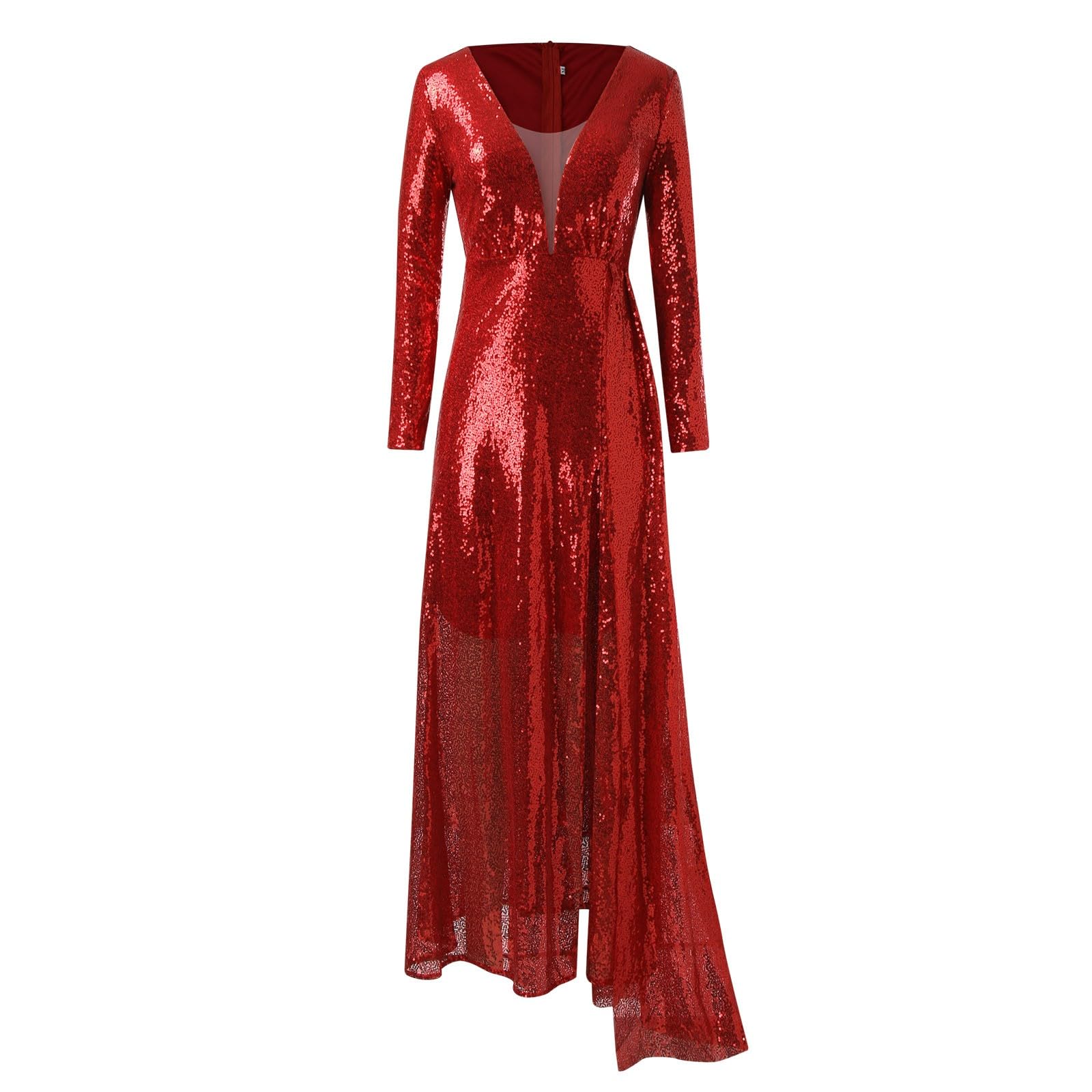 Vestidos Elegantes Mujer De Trajes Otoño Ropa Largos Boda Vestido Elegante Tallas Grandes Manga Larga Fiesta Invierno Primavera Nochevieja
