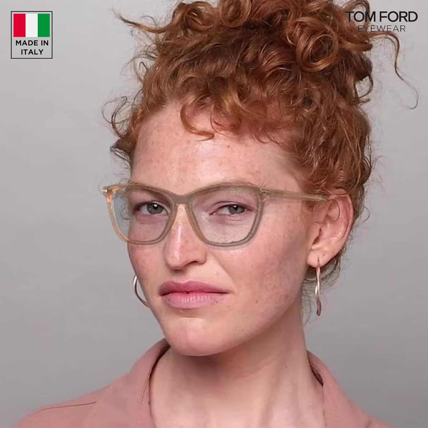 Tom Ford FT5762-B Square Shape Eyeglass Frame With Luxury Eyewear Kit - Image 7