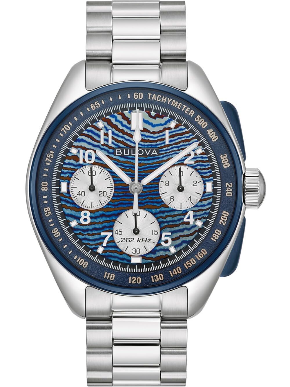 Bulova Herrenuhr Chronograph Edelstahl Armband