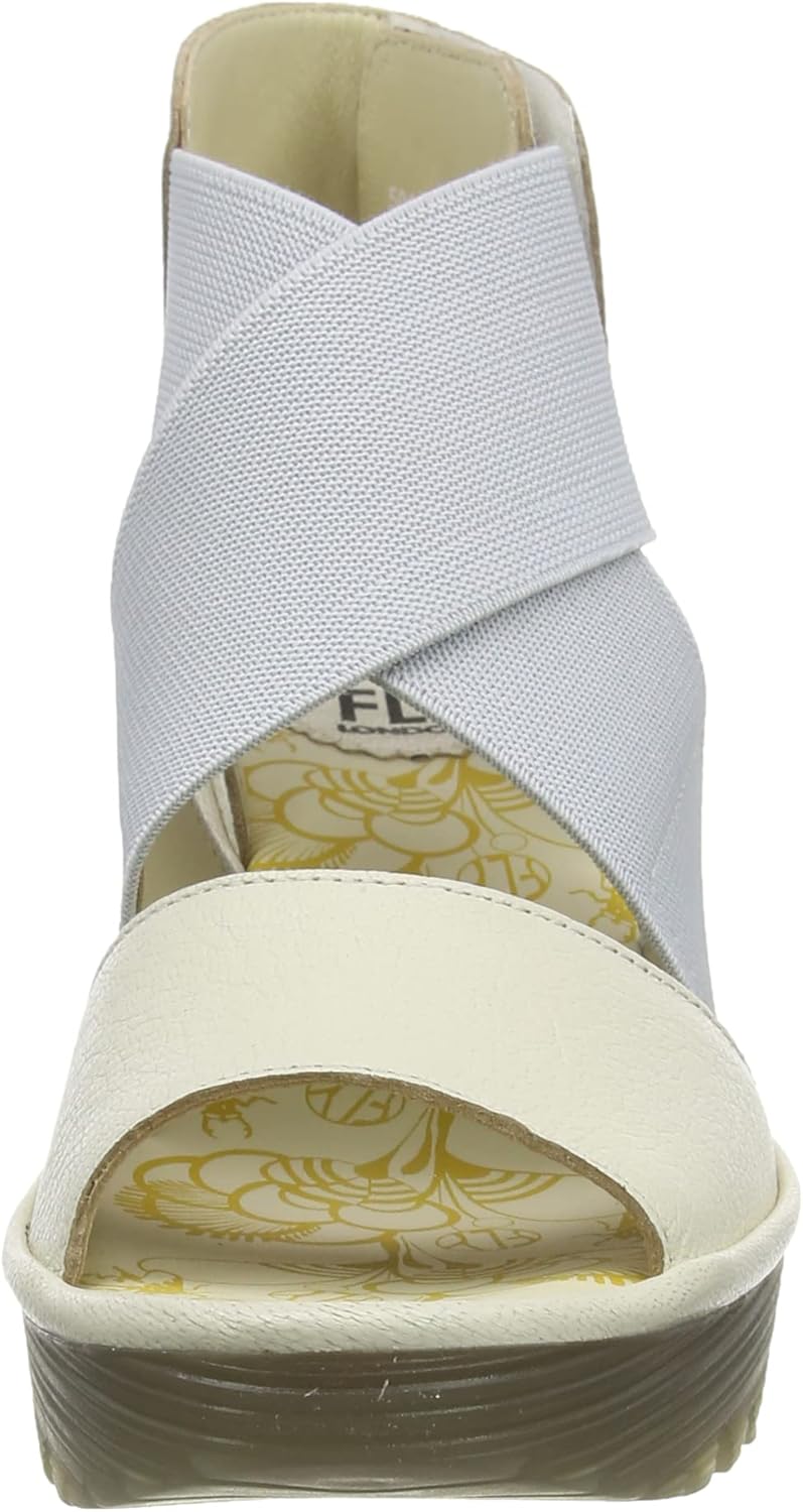 Sandali Con Zeppa Fly London Yent365fly - In Pelle Per Donna, Suola In Gomma, Comodi E Alla Moda - Made In Portogallo - Foto 2