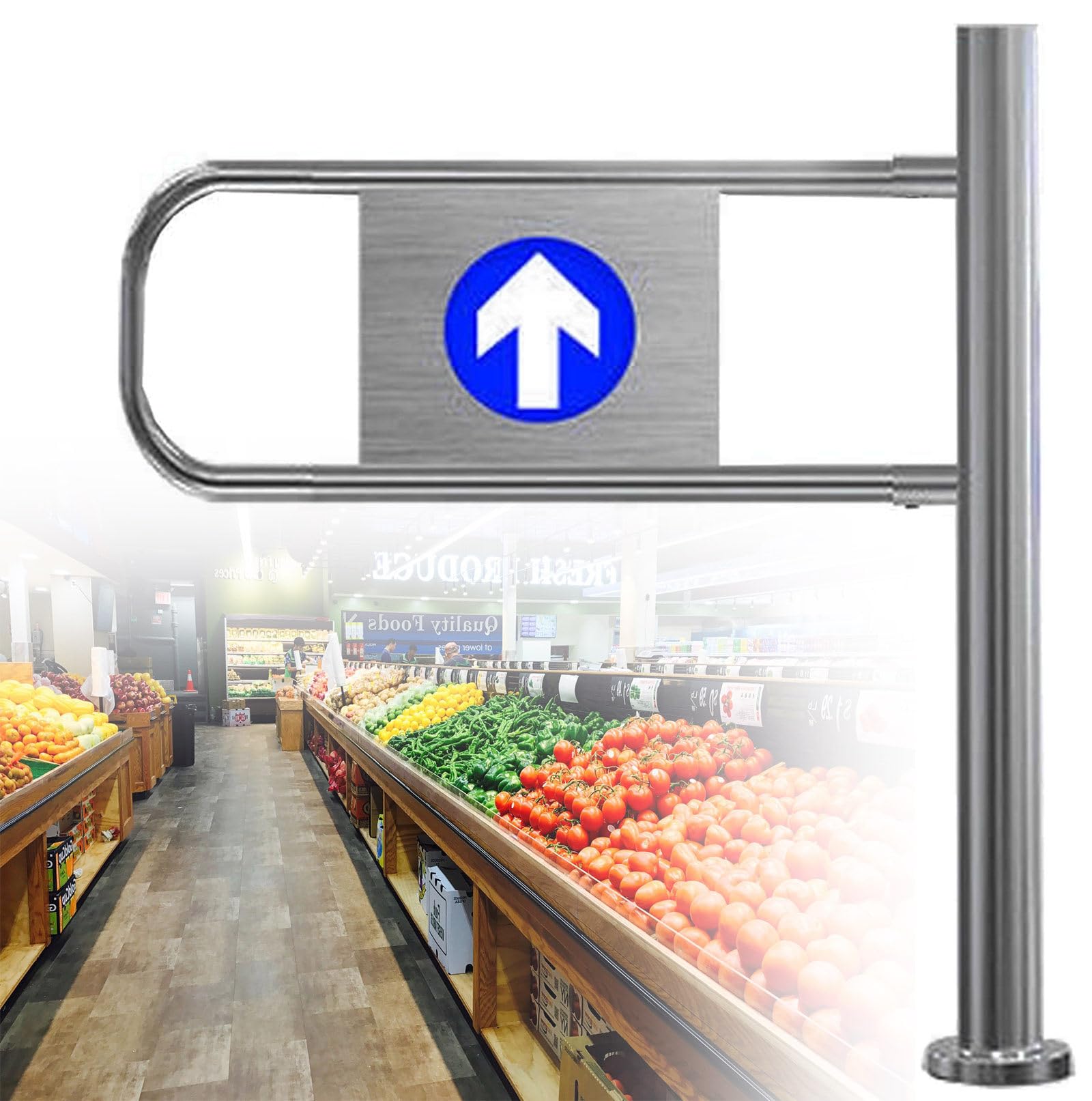 Industrial & Commercial Safe Ber - Puerta oscilante automática con cierre ng - Diseño universal para mejorar el control de acceso y seguridad
