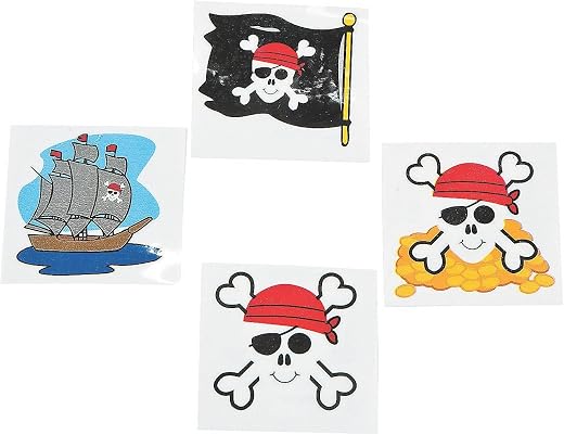 Pirate Tattoos Favors 36 per package [Toy]