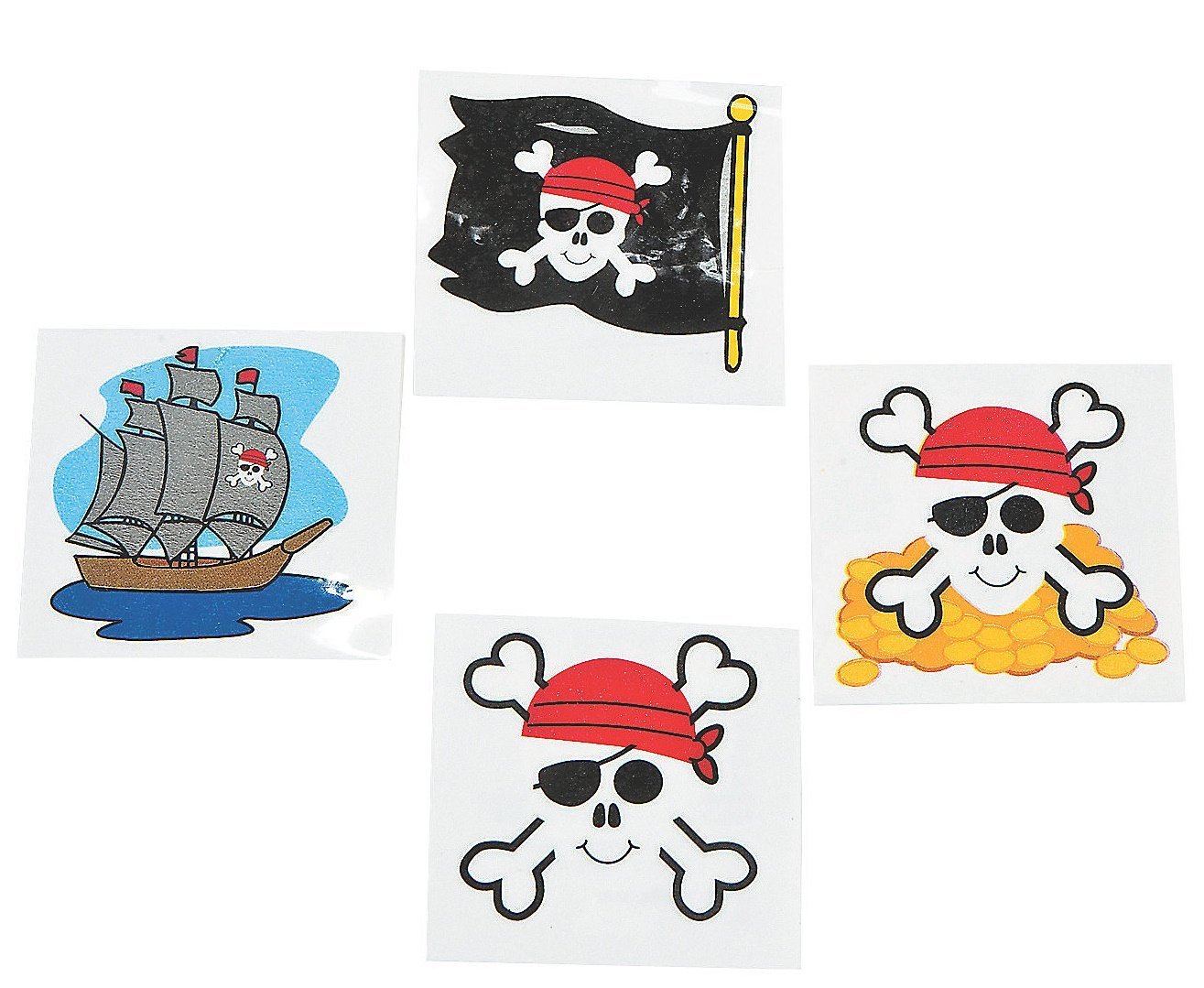 Pirate Tattoos Favors 36 per package [Toy]