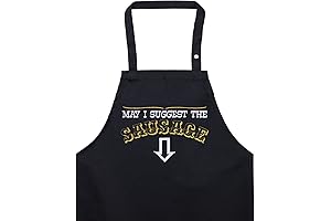 Sausage Apron Tops BBQ Men Adjustable Cooking Grill Kitchen Aprons With Pocket