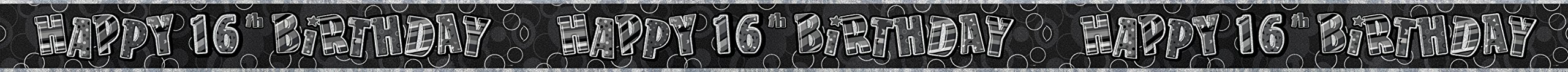 Unique Party 92068 - 9ft Foil Glitz Pink Happy 80th Birthday Banner — view 207