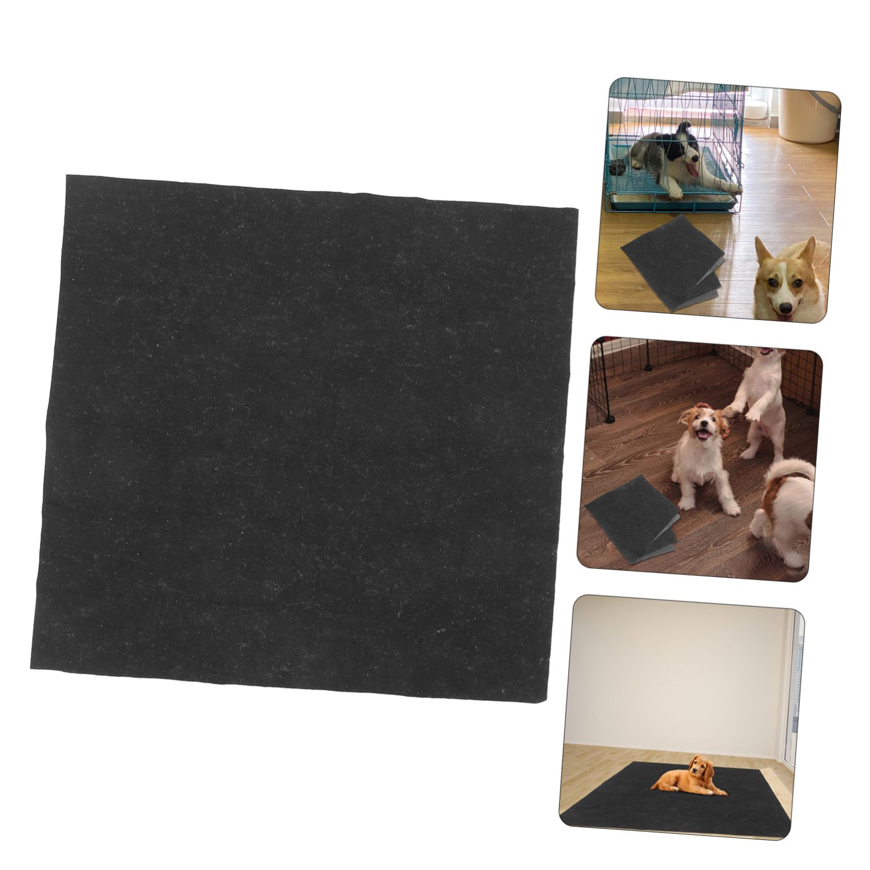 Toyvian Tapis de Propreté Réutilisable pour Chien, Barrière Urine, Feutre | Format Grand, Nettoyage Facile, pour Cage et Entraînement, Usage Chien et Animal Domestique