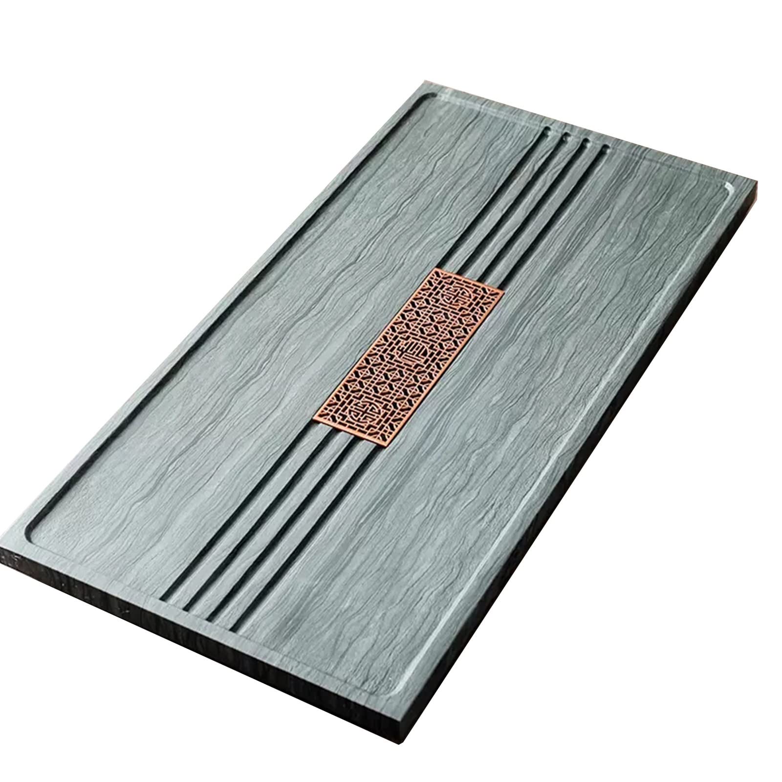 Plateau à Thé En Bambou - Set Kung Fu Individuel - Design Avec Drain Et Motifs - Idéal Cérémonie Thé