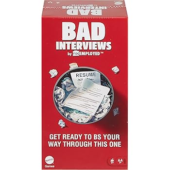 Mattel Games Bad Interviews by Funemployed Party Game for Adults