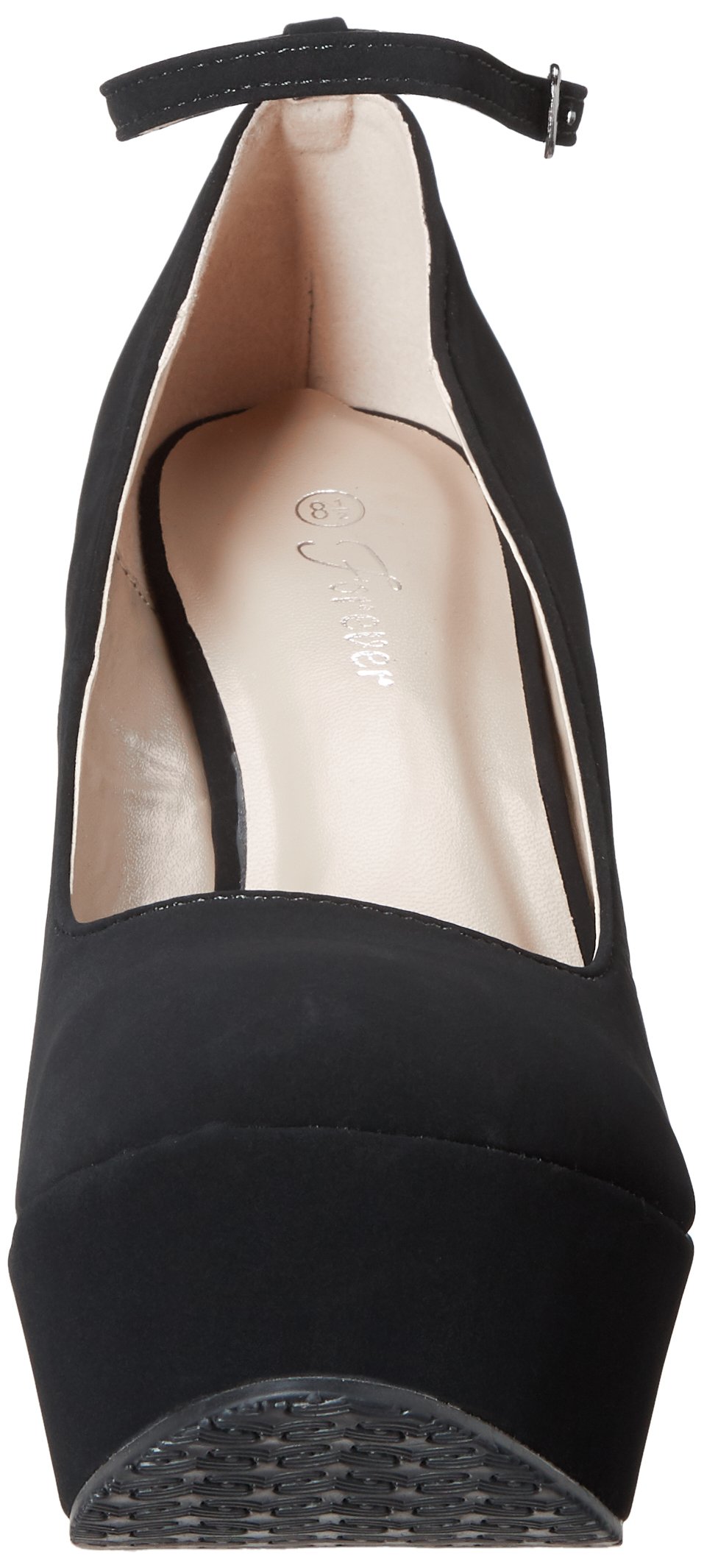 Delicacy Trendy-29 Women's New Hot Fashion Wedge Platform Pumps Sexy Heels,Black,6.5