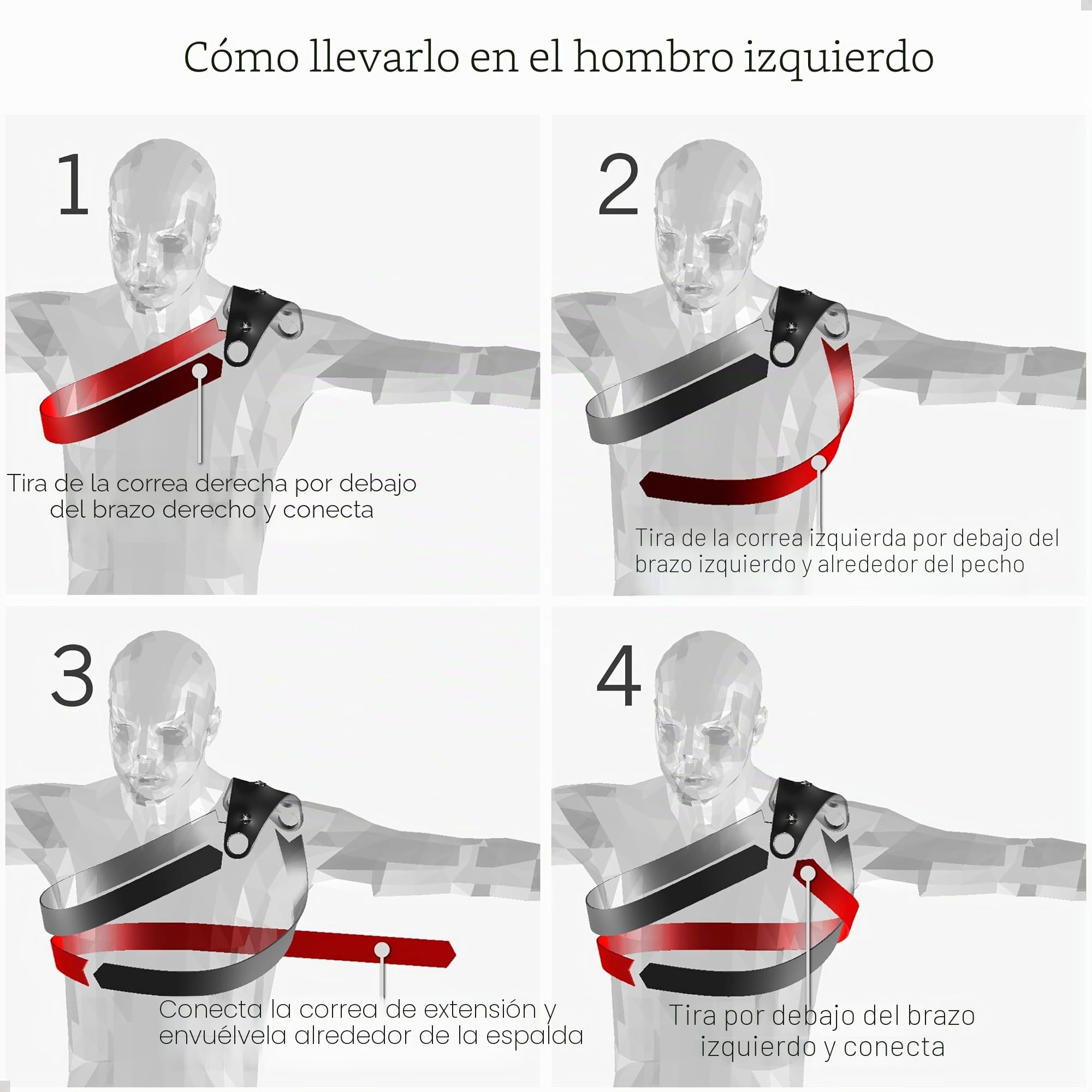 STUNTMAN Soporte de Hombro de Alta Estabilidad 360 para cámaras de acción. Compatible con GoPro, dji Osmo (Action 5 Pro, 4, 3, 2), Insta360 (Ace Pro, Ace, One RS, One R) y Otros