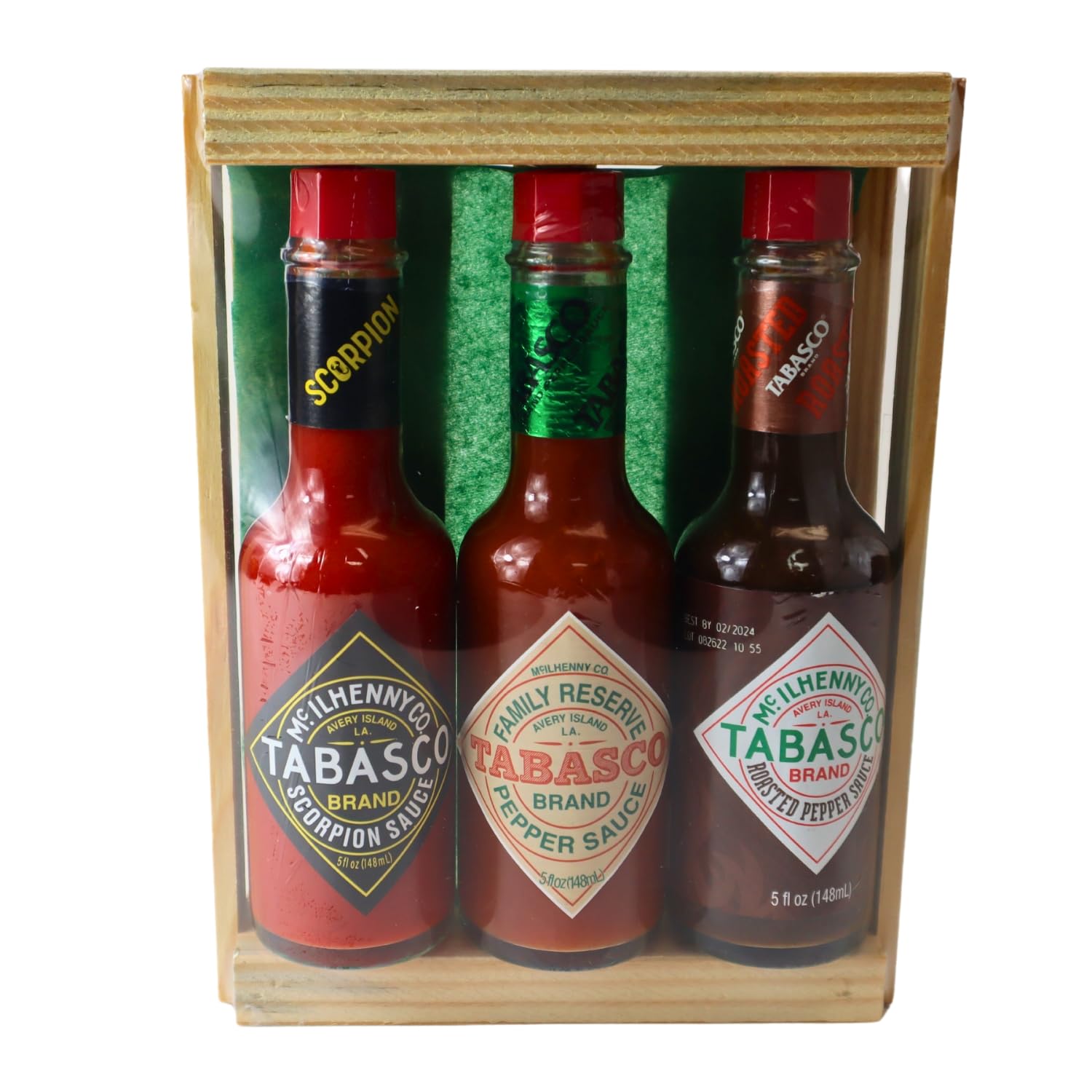 Tabasco Gift Sets Bundled by Louisiana Pantry (Crated 5 oz