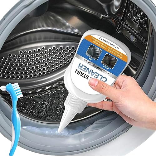 Gel removedor de manchas de moho, potente limpiador para sellos de lavadora, juntas de refrigerador, lechada de azulejos, fregaderos de cocina y