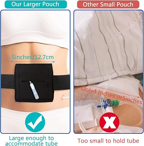 Miniatura 4 de Cinturón de tubo de alimentación transpirable, ocultamiento y cómodo accesorios de tubo G para gastrostomía, cinturón de diálisis peritoneal con